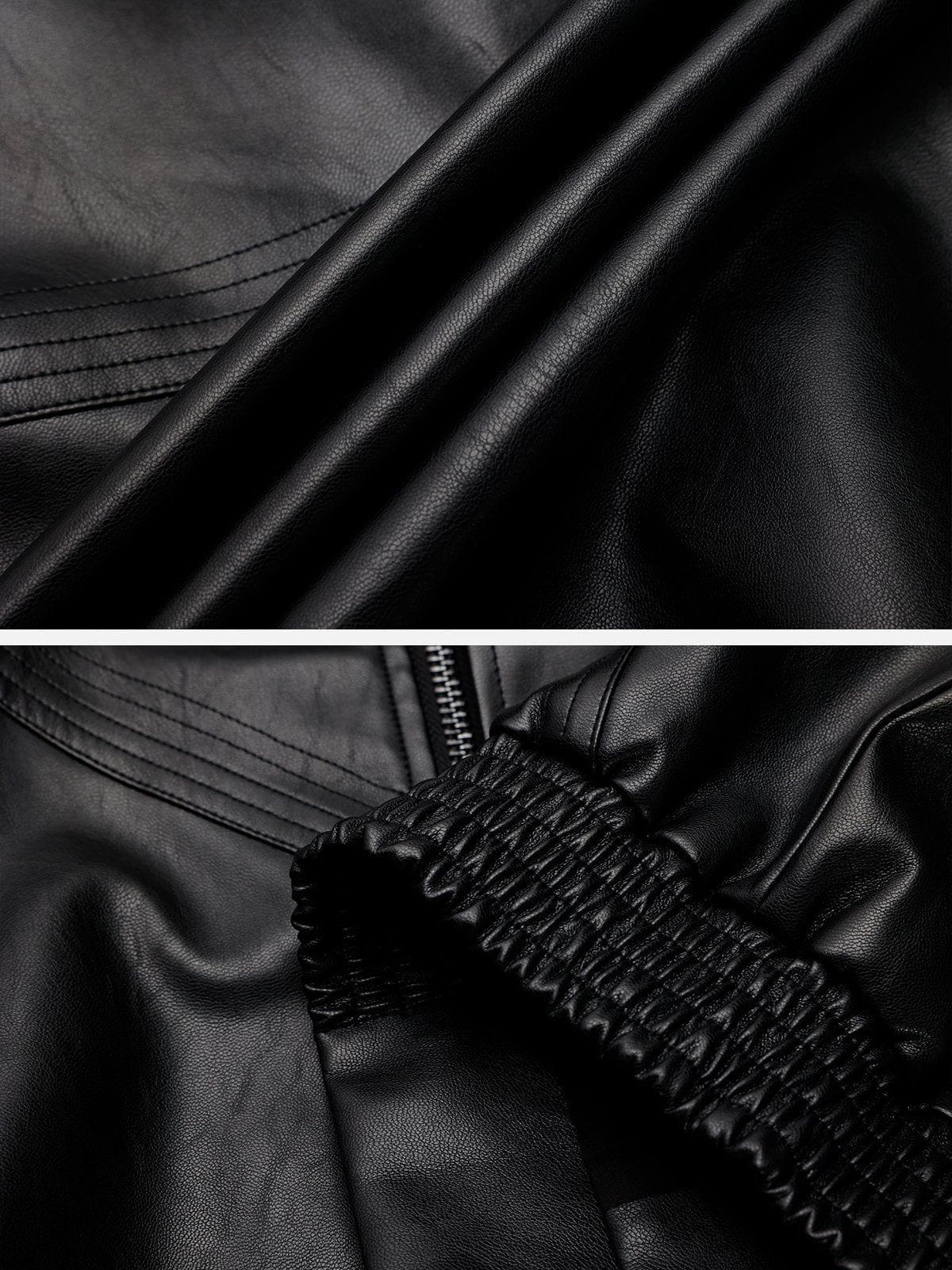 Aelfric Eden Leather Zip Up Jacket - Image 7