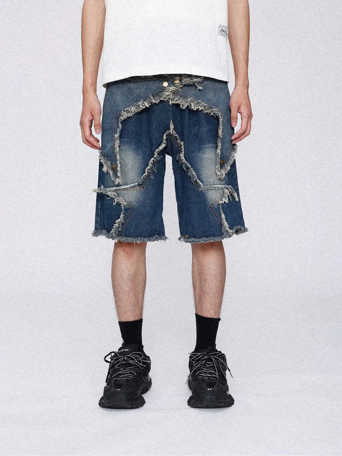 Aelfric Eden Vintage Starry Fringe Jorts - Image 11