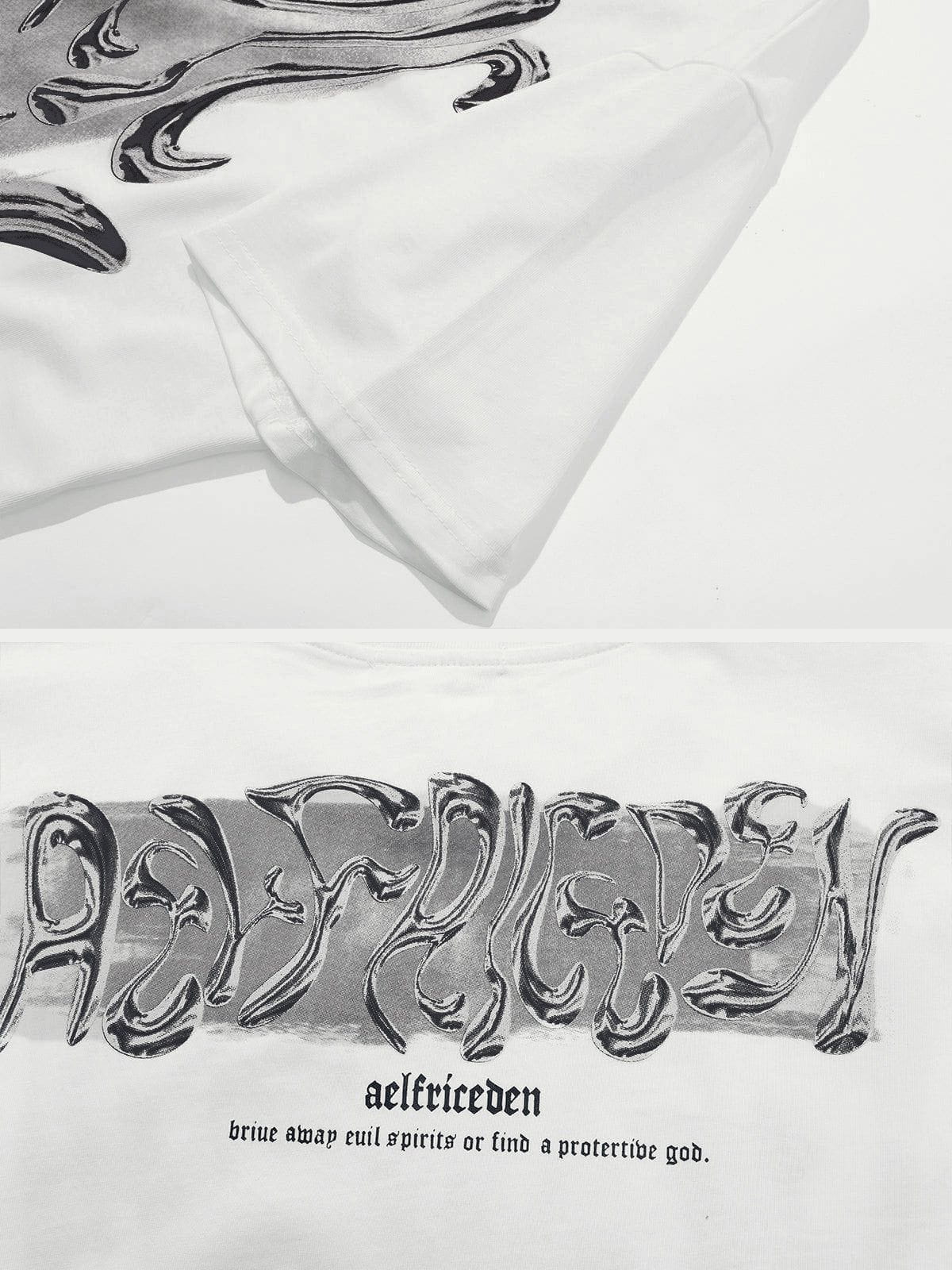 Aelfric Eden Futuristic Liquid Metal Design Tee - Image 7